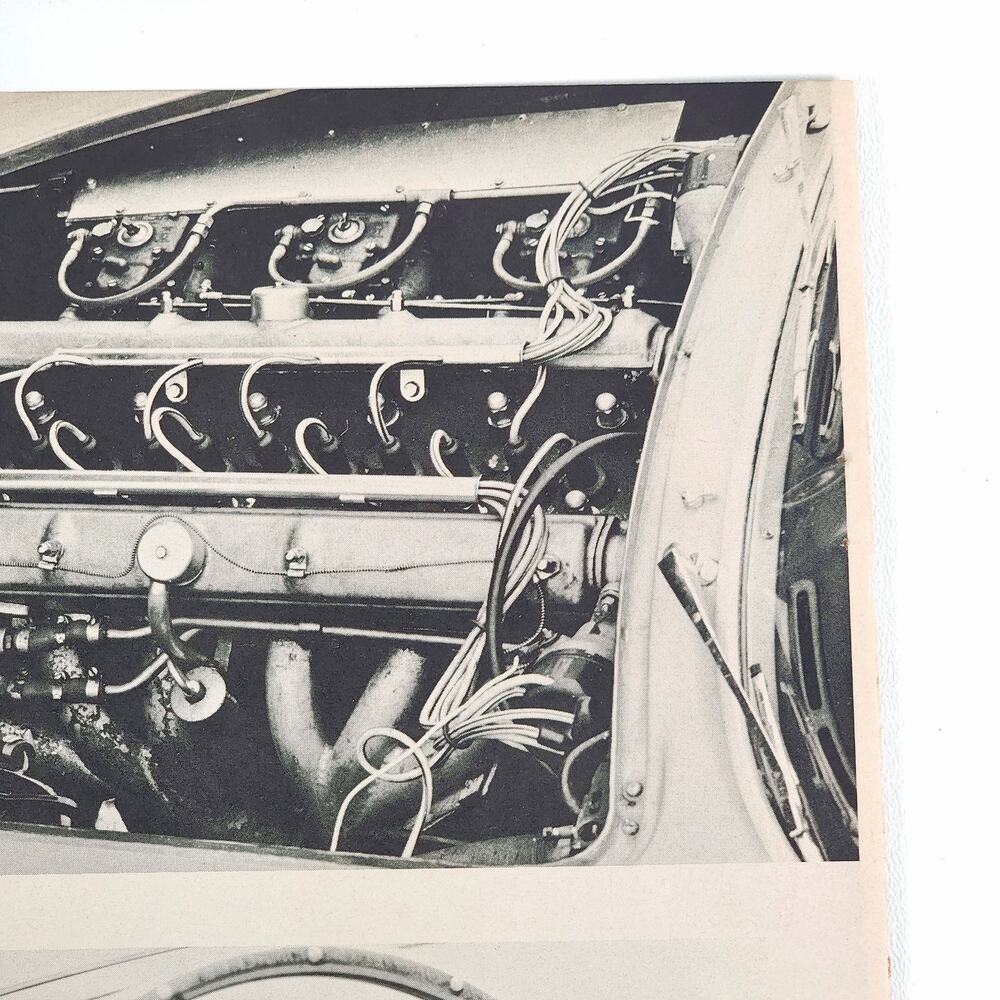 Aston Martin DB4GT Zagato Interior Black & White PrintAd Motor Sport Illustrated - Picture 3 of 5